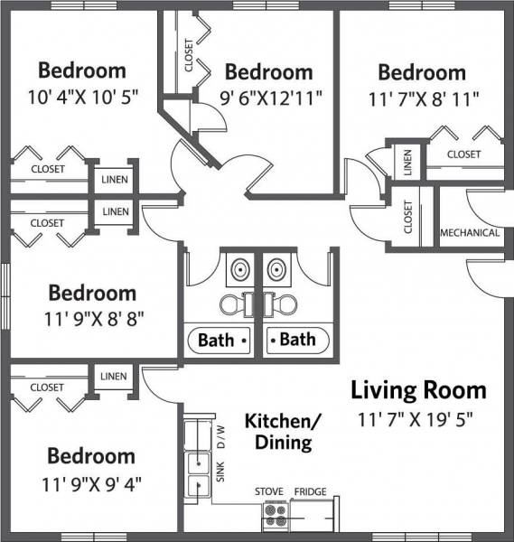 Highland East B Floorplan